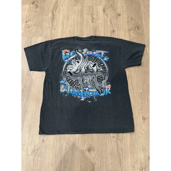 Lost Hills Get Lost World Tour Tee Front And Back Print Men’s 2X Gray - Picture 8 of 8